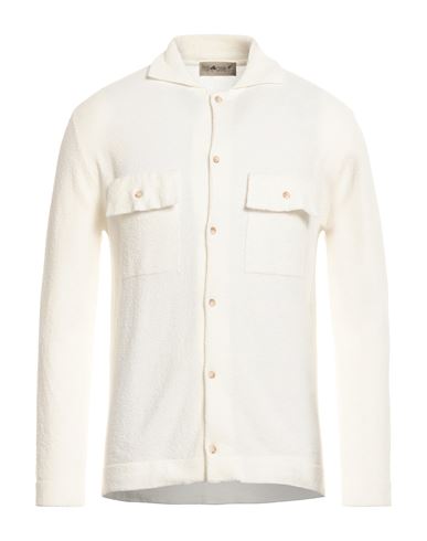 Irish Crone Man Shirt Ivory Size M Cotton, Nylon In White