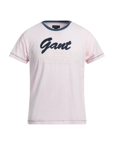 Gant Man T-shirt Light Pink Size S Cotton