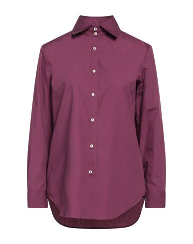 Brian Dales Woman Shirt Mauve Size 4 Cotton In Purple