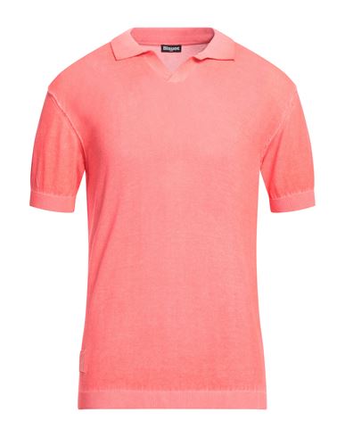 Blauer Man Polo Shirt Coral Size S Cotton In Red