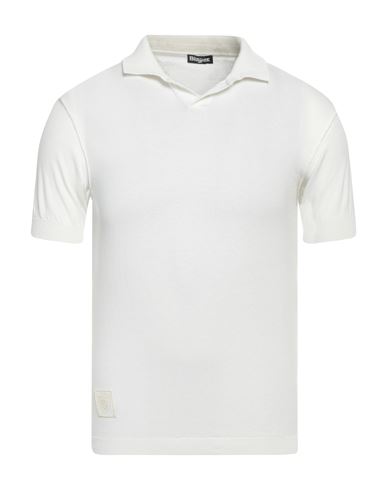 Blauer Man Polo Shirt Ivory Size S Cotton In White