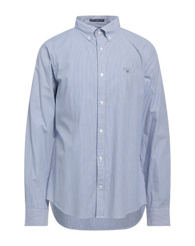 Gant Man Shirt Navy Blue Size 18 Cotton