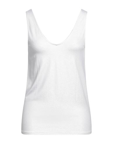 Majestic Filatures Woman Top White Size 2 Viscose, Elastane