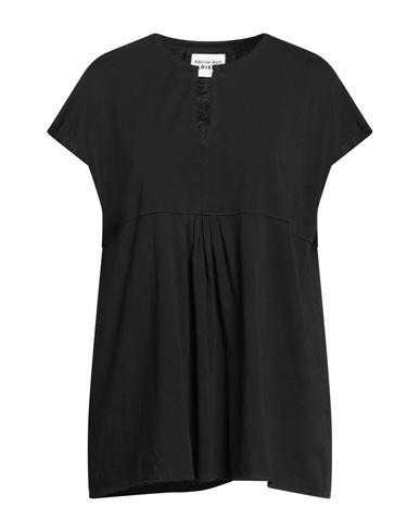 Alessia Santi Woman T-shirt Dark Brown Size 6 Cotton In Black