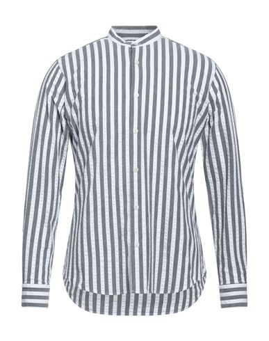 Alessandro Boni Man Shirt Grey Size 17 ½ Cotton, Elastane