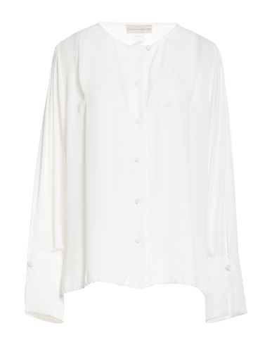Cristina Gavioli Woman Shirt White Size 14 Polyester