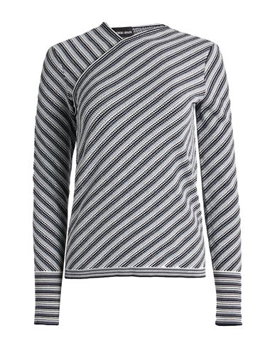 Giorgio Armani Woman Sweater Grey Size 10 Viscose, Polyester
