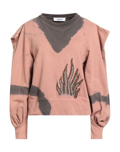 Dimora Woman Sweatshirt Antique Rose Size 8 Cotton