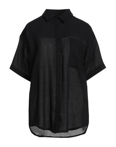 Federica Tosi Woman Shirt Black Size 6 Wool
