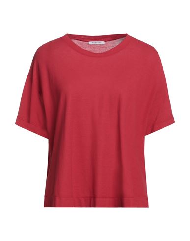 Rosso35 Woman T-shirt Tomato Red Size 10 Cotton