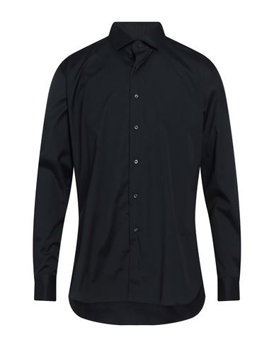 Xacus Man Shirt Black Size 15 ¾ Cotton, Elastane