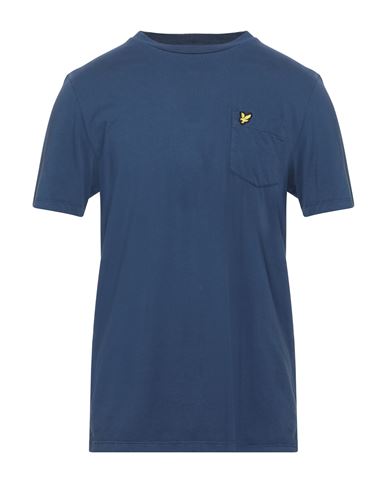 Lyle & Scott Man T-shirt Navy Blue Size S Cotton