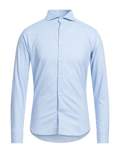 Barbati Man Shirt Sky Blue Size 17 ¾ Cotton