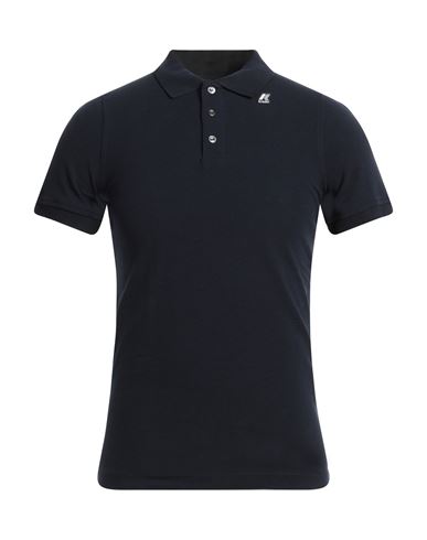 Shop K-way Man Polo Shirt Midnight Blue Size M Cotton