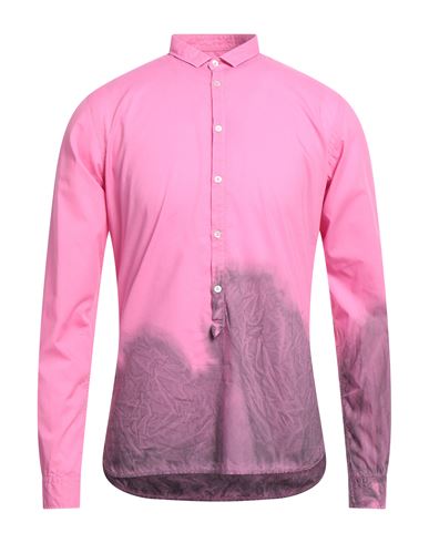 6167 Man Shirt Fuchsia Size 17 ½ Cotton In Pink