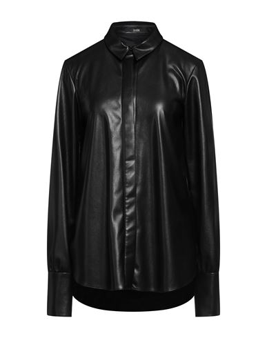 Sly010 Woman Shirt Black Size 6 Polyester, Polyurethane