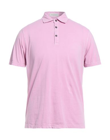 Rossopuro Man Polo Shirt Light Purple Size 4 Cotton