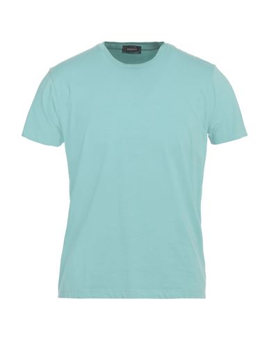 Rossopuro Man T-shirt Turquoise Size 4 Cotton In Blue