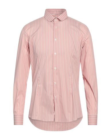 Daniele Alessandrini Homme Man Shirt Light Pink Size 15 ¾ Cotton, Polyamide, Elastane