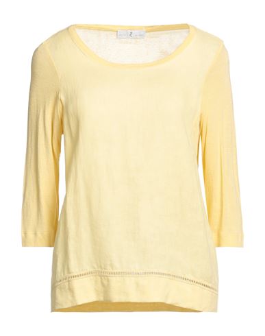 Whyci Woman Top Ocher Size 2 Viscose, Linen In Yellow
