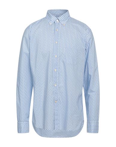 Alessandro Gherardi Man Shirt Sky Blue Size 15 Cotton