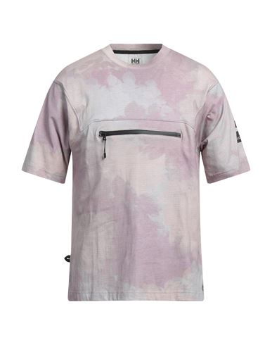 Helly Hansen Man T-shirt Light Purple Size Xl Cotton