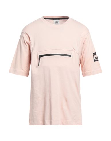 Helly Hansen Man T-shirt Light Pink Size S Cotton