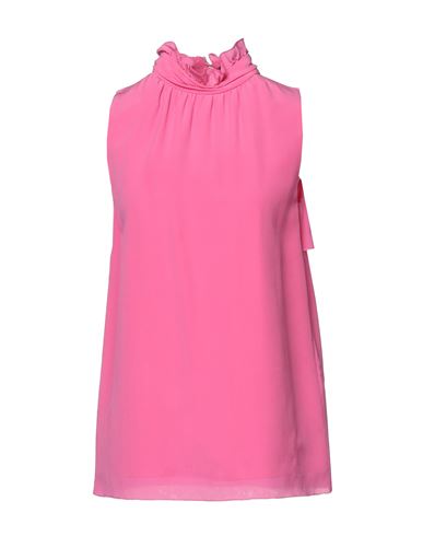 Trussardi Jeans Woman Top Pink Size 6 Acetate, Silk