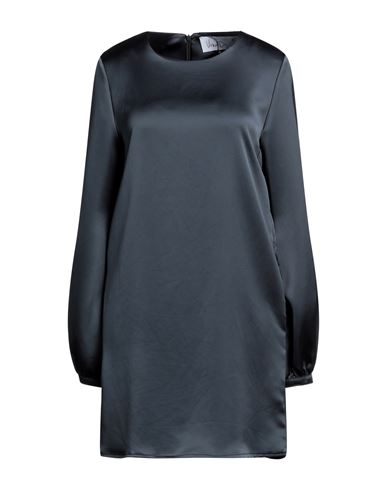 Virna Drò® Virna Drò Woman Mini Dress Lead Size 8 Polyester, Elastane In Grey
