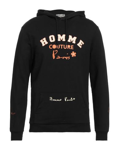 Daniele Alessandrini Homme Man Sweatshirt Black Size Xxl Cotton, Polyester