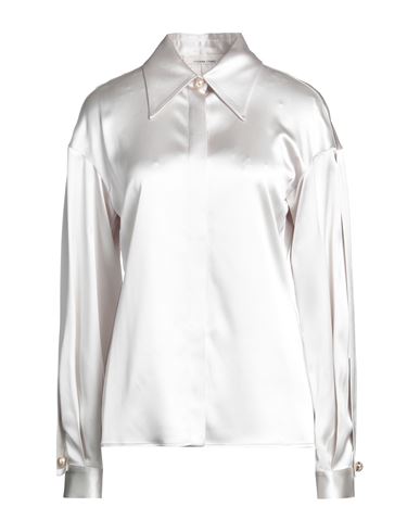 Liviana Conti Woman Shirt Light Grey Size 6 Acetate, Viscose, Elastane