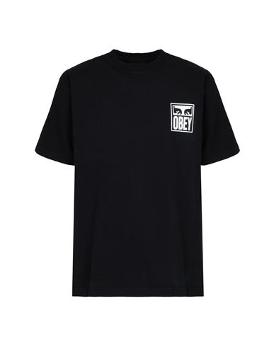 Shop Obey Man T-shirt Black Size S Cotton