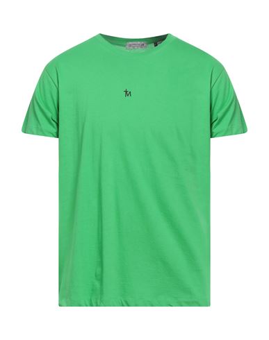 Daniele Alessandrini Homme Man T-shirt Light Green Size M Cotton