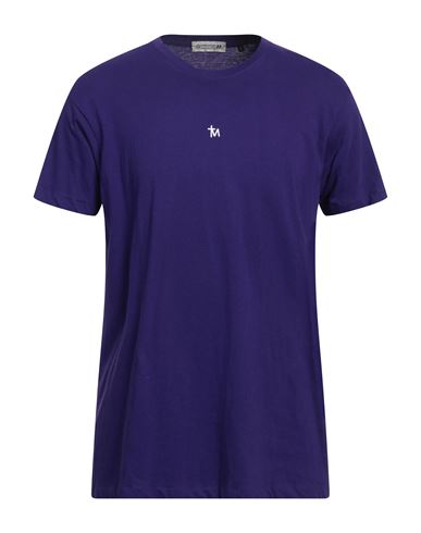 Shop Daniele Alessandrini Homme Man T-shirt Mauve Size Xxl Cotton In Purple