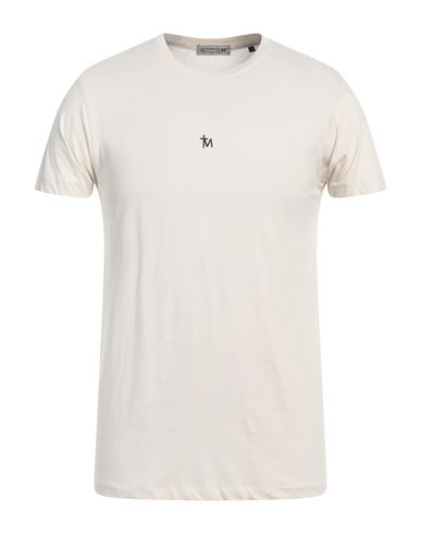 Daniele Alessandrini Homme Man T-shirt Cream Size Xxl Cotton In White