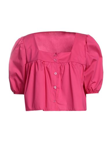 Berna Woman Shirt Fuchsia Size Onesize Cotton, Polyamide, Elastane In Pink