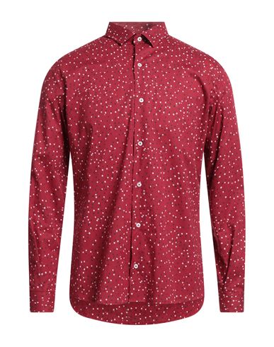 Neill Katter Man Shirt Brick Red Size M Cotton, Elastane