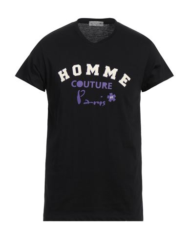 Shop Daniele Alessandrini Homme Man T-shirt Black Size Xxl Cotton