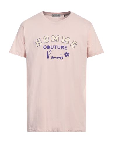 Shop Daniele Alessandrini Homme Man T-shirt Light Pink Size Xxl Cotton