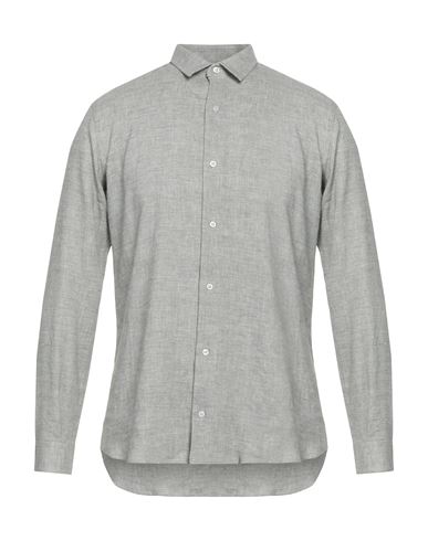 Neill Katter Man Shirt Grey Size M Linen, Viscose, Polyester