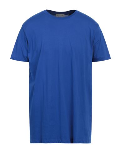 Daniele Alessandrini Homme Man T-shirt Bright Blue Size Xxl Cotton