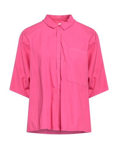 Isabella Clementini Woman Shirt Fuchsia Size 4 Cotton In Pink