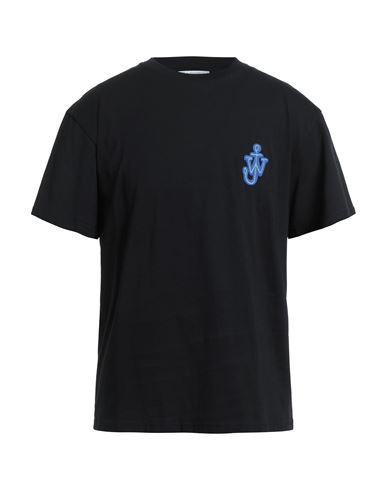 Shop Jw Anderson Man T-shirt Black Size Xs Cotton