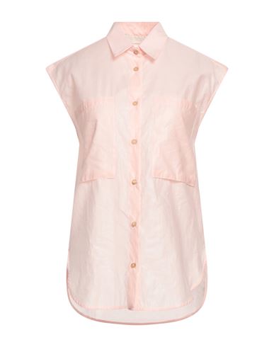 Tela Woman Shirt Light Pink Size 8 Cotton, Polyester