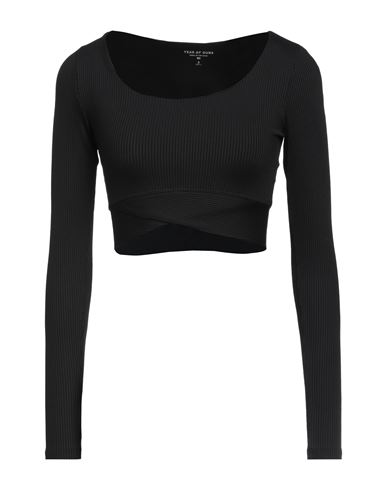 Year Of Ours Woman Top Black Size L Nylon, Elastane