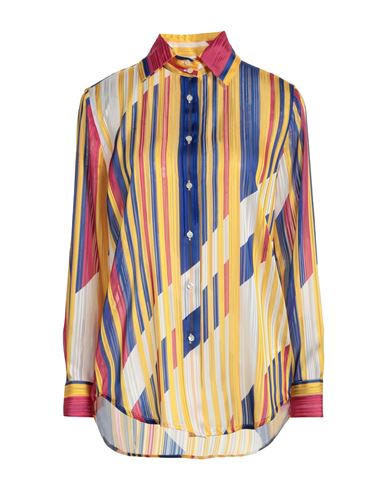 Brian Dales Woman Shirt Yellow Size 14 Polyester