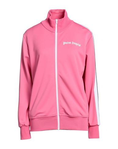 Palm Angels Woman Sweatshirt Pink Size L Polyester, Elastane