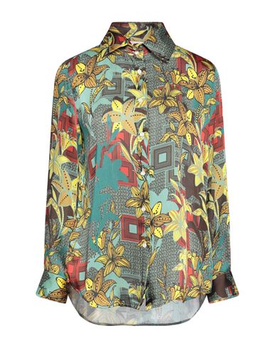 Brian Dales Woman Shirt Sage Green Size 12 Polyester