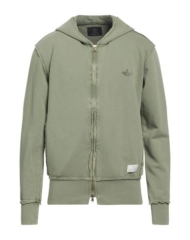 Macchia J Man Sweatshirt Military Green Size L Cotton
