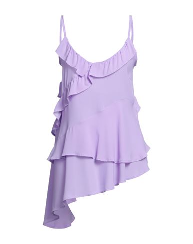 Twenty Easy By Kaos Woman Top Lilac Size 2 Polyester In Purple